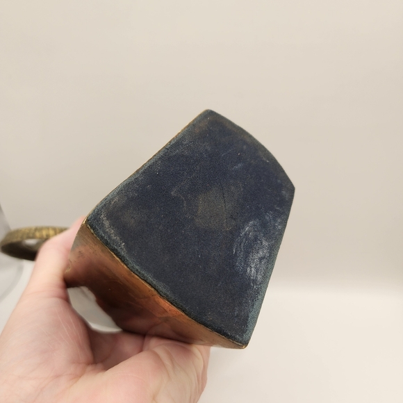 Vintage Brass Ram Head Bookend Sculpture - Picture 5 of 5